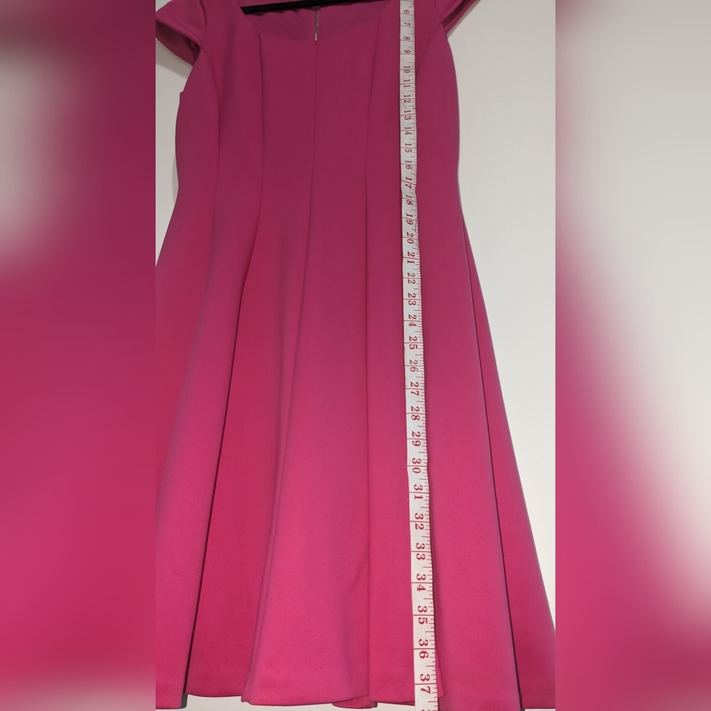 Karl Lagerfeld fuchsia short sleeve dress 8